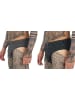 NORMANN Trend Unterhose Rio Slip Muster - 66441 in Ringel weiß/schwarz