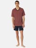 Schiesser Pyjama Comfort in chilli rot