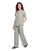 CARTOON Palazzo-Hose mit Bindegürtel in Cream/Khaki
