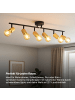 Brilliant Kerry Spotrohr – 6-flammig, Schwarz/Holz, dimmbar, schwenkbar, modern