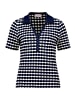 Betty Barclay Poloshirt mit Struktur in Dunkelblau/Weiß