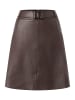 More & More edler, geschmeidiger Lederrock in espresso brown