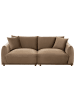 Beliani 3-tlg 3-Sitzer Sofa JUBEK in Braun