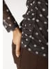 Aniston CASUAL Langarmshirt in dunkelbraun-beige