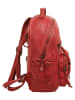 Cluty Rucksack echt Leder in rot