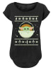 F4NT4STIC Long Cut T-Shirt Star Wars The Mandalorian The Child Weihnachten in schwarz