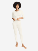 Hanro Leggings Woolen Lace in misty white