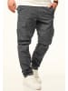 DAILY COTTON Cargohose - als Stoffhose mit Stretch im Tapered Fit in Dunkelgrau