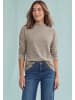 Street One LTD QR soft melange look shirt in Sanded Amber Mel.