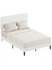 HOMCOM Bettgestell-205L x 151B x 117H cm-Weiß