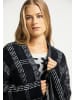 usha BLUE LABEL Strickjacke in Schwarz Weiss