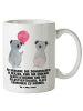 Mr. & Mrs. Panda Weiße Tasse Koala Luftballon mit Spruch in Weiß