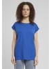 Urban Classics Urban Classics Damen Ladies Extended Shoulder Tee in sporty blue