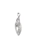 IZIA Women Set Of Pair Of Earrings And Pendant in Silver