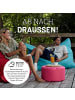 Lumaland Sitzsack-Hocker Pouf rund 50l weinrot  rot