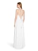 Vera Mont Abendkleid mit Wasserfallausschnitt in Rohweiß