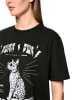 MARC CAIN SPORTS  Baumwollshirt mit Festival-Print in Black New