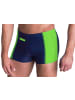 Aquarti Aquarti Herren Badehose mit Reißverschlusstasche in blau/grün