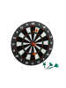 relaxdays Dartscheibe Softdarts in Schwarz/Weiß - Ø42 cm
