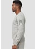 EGOMAXX Sweatshirt Pullover ohne Kapuze mit Armtasche in Grau