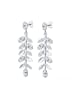 Elli Ohrringe 925 Sterling Silber Blatt in Silber