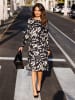 WITT WEIDEN Jersey-Kleid in schwarz-sand-bedruckt