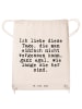 Mr. & Mrs. Panda Sportbeutel Ich liebe diese Tage,... mit Spruch in Creme