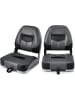 COSTWAY 2er Set Bootssitz klappbar in Schwarz