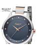 Regent Armbanduhr-Analog silber, rosegold mittel (ca. 33mm) Regent Metallarmband