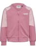 Hummel Kinder Trainingsjacke "Hmlmini Loose Block Zip Jacket" in Rosa