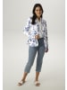 Aniston SELECTED Jerseyblazer in weiß-hellbau-blau-dunkelblau