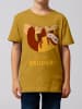 wat? Apparel T-Shirt Faultier Großer Bruder in Ocker