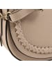 Toscanto Leder Schultertasche, Umhängetasche Toscanto Tasche taupe, beige ca. 21cm