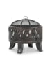 relaxdays Feuerschale in Schwarz/ Bronze - (H)58 x Ø 66 cm