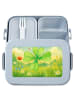 Mr. & Mrs. Panda Bento Box Blume Kleeblatt Design ohne Spruch in Blau Pastell