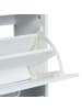relaxdays Schuhschrank in Weiß - (B)60 x (H)79 x (T)24 cm