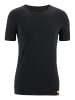 Bruno Banani Unterhemd / Shirt Kurzarm WARM UP in Schwarz