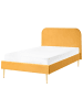 Beliani Doppelbett FLAYAT in Gelb/Gold - (W) 133 x (H) 109 x (L) 215 cm