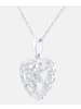 Diamant L'éternel Halskette mit Anhänger aus 375 Weißgold mit Diamant Herz-Design