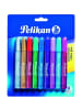 Pelikan Glitzerkleber GLG ohne Lösungsmittel 10,5g Packung mit 9 Farben sortiert