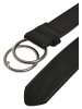 Urban Classics Urban Classics Unisex Ring Buckle Belt in black/silver