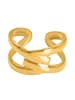 Steel_Art Eleganter Ring Damen Papia goldfarben in Goldfarben