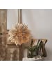 MARELIDA Papierstern Eisblume Leuchtstern mit Band D: 50cm in beige