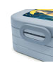 Mr. & Mrs. Panda Bento Box Pinguin Mond Design mit Spruch in Blau Pastell