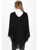 DreiMaster Women Poncho in black