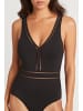 Sea Level Essentials Spliced Multifit Waisted One Piece in BLACK