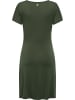 ragwear Shirtkleid Knotta in Dark Olive