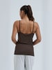 Seamless Basic Top Lace in Umber Brown