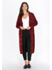 Usha Women Cardigan in burgundy