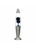 Licht-Erlebnisse Lavalampe EEK G (B)8.6 x (L)8.6 x (H)36 cm in Silber Blau Klar